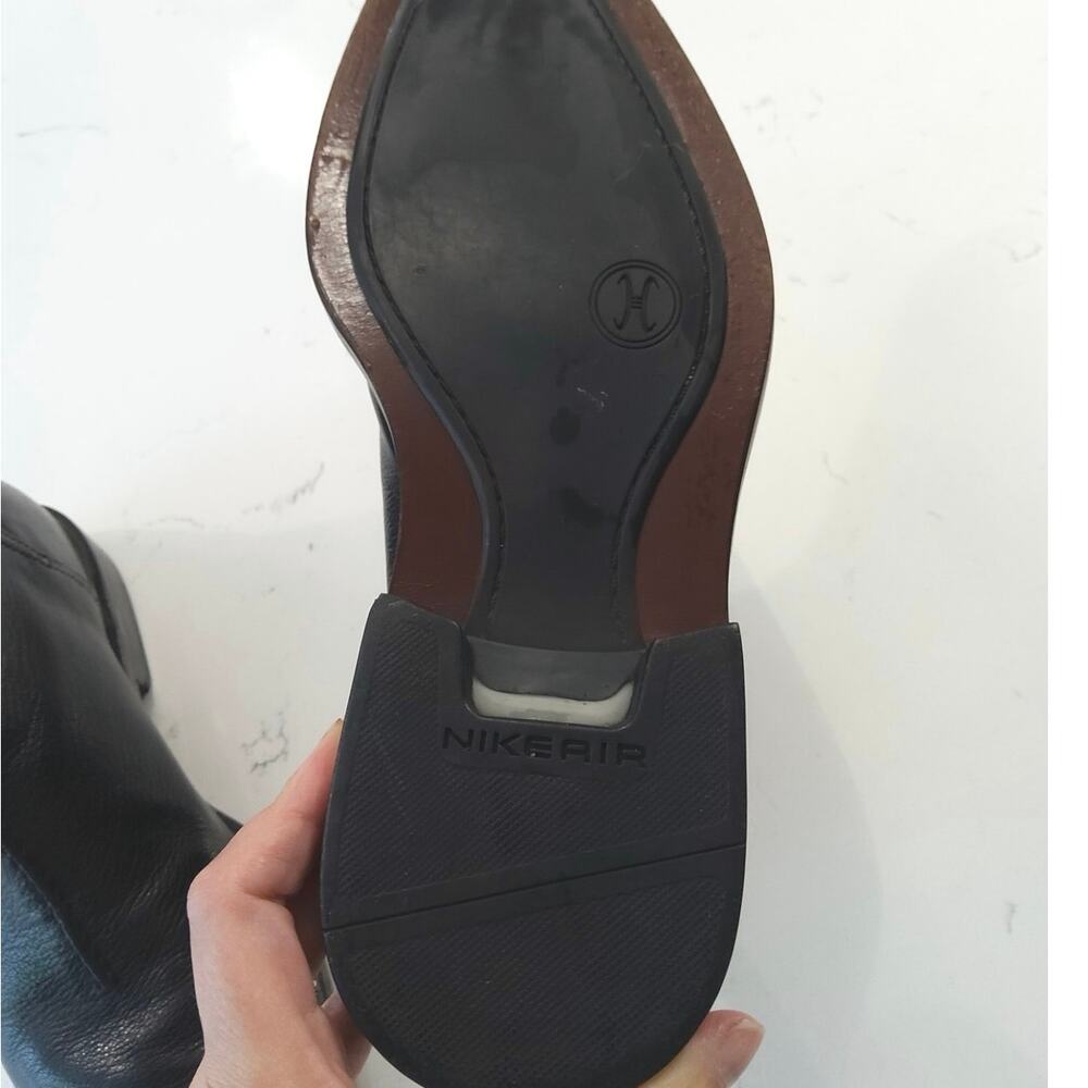 Cole Haan Nike Air Collab ankle boots sz 8.5 Blk dress slip on Officecore New - Picture 8 of 8